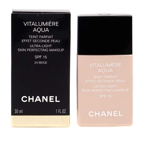 chanel vitalumiere aqua 20ml|Chanel vitalumiere aqua beige.